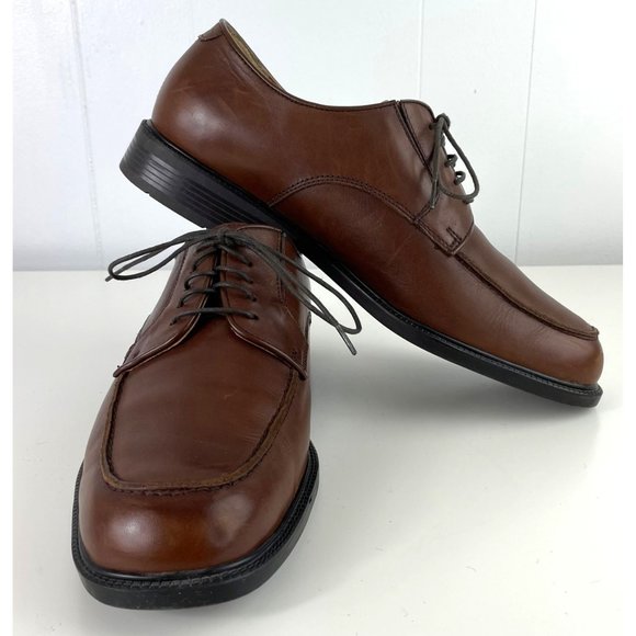 Dockers Pro Style Men's 10M All Motion Comfort Brown Leather Oxford Shoes - Picture 1 of 11